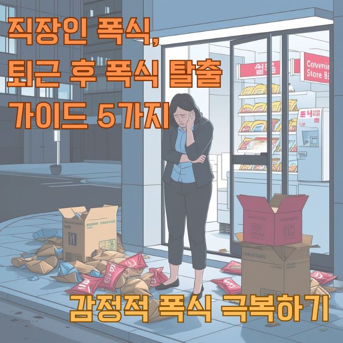직장인 폭식, 퇴근 후 폭식하는 감정폭식에 대해 소개합니다.