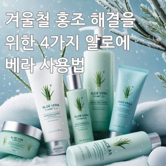 겨울철 홍조 해결에 도움이 되는 알로에베라 사용법에 대해 소개해드립니다.